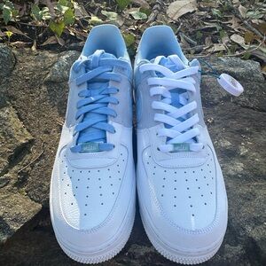 Nike Air Force 1 low Psychic Blue EBay tag authenticated!